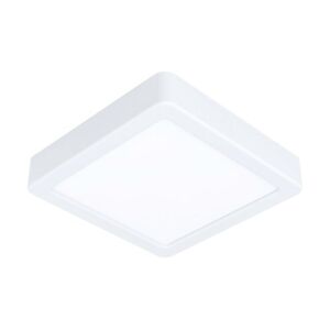 Eglo FUEVA 5 PLAFONIERA LED QUADRATA IN METALLO BIANCO 16X16 CM. 11W 3000K 1350LM 99236