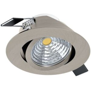 Eglo SALICETO LAMPADA LED DA INCASSO IN ALLUMINIO NICKEL OPACO 6W DN. 88 MM. 2700K 450LM 98303