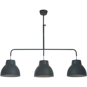 Inspire Lampadario Industriale Mezzo nero , D. 13 cm, L. 135 cm,