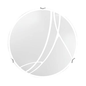 LUMICOM Plafoniera classico Wave LED , in vetro, bianco D. 40 cm