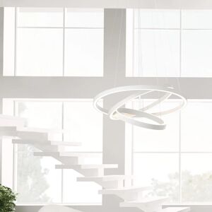 Brilliant Lampadario Moderno Anilo LED bianco, in metallo, D. 120 cm, 3 luci, 15500 LM,