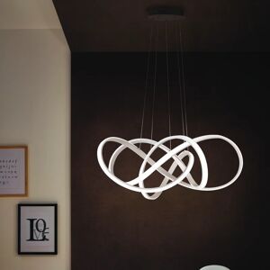 WOFI Lampadario Moderno Art LED alluminio, L. 91 cm, 11000 LM,