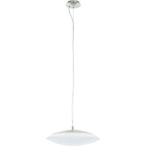 EGLO Lampadario Moderno Frattina LED finitura nickel satinato, in metallo, D. 40 cm, 3400 LM,