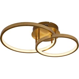 NOVECENTO Plafoniera neoclassico LED Joy, dorato 48x12.5 cm, luce naturale