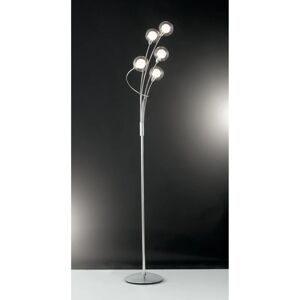 LUCE AMBIENTE DESIGN Lampada da terra Blog cromo, H 150 cm, E14 5x