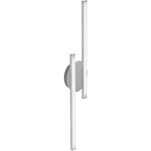 Leroy Merlin Plafoniera LED moderno Go, argento 55.4x12 cm, luce calda