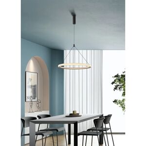 NOVECENTO Lampadario Neoclassico Diamond LED nero, oro, in alluminio, D. 60 cm, 2200 LM,