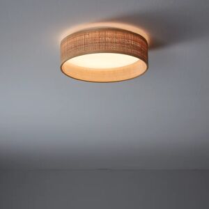 Inspire Plafoniera LED natura Carvi, beige Ø 33 cm, luce CCT dimmerabile, 3500 LM