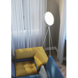 LUCE AMBIENTE DESIGN Lampada da terra treppiede Radar bianco H170cm