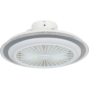 EGLO Ventilatore da soffitto Albufeira, grigio, Ø 50 cm, CCT, dimmerabile,  IP20