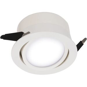 Inspire Faretto fisso da incasso LED integrato tondo bianco, orientabile luce passaggio dal bianco caldo al bianco neutro