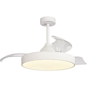 MANTRA Ventilatore da soffitto ALASKA, bianco, Ø 50 cm, CCT, dimmerabile,  IP20