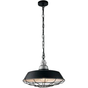 LUCE AMBIENTE DESIGN Lampadario a sospensione BAZAR nero in metallo e alluminio (3xE27)