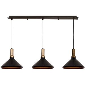 HOMEMANIA Lampada a Sospensione Multi in Metallo, Vernice Elettrostatica, Rame, Nero,