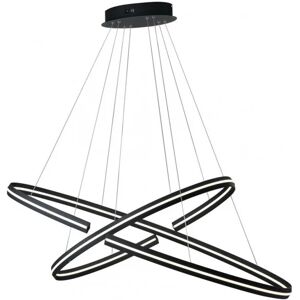 FAN EUROPE Sospensione LED CLARKE in alluminio nero 60W 3000K (luce calda)