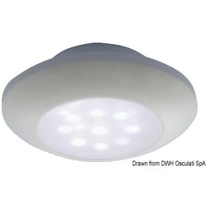 Osculati Plafoniera LED da incasso in abs Plafoniera stagna LED cromata