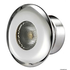 Osculati Plafoniera LED da incasso frontale in acciaio Micro plafoniera LED 1x1 W bianca