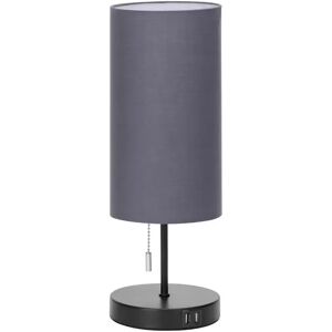 Abatjour Metal lampada da tavolo E27 Grigia Aigostar