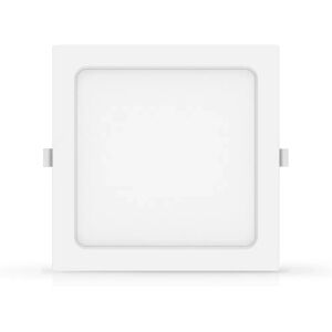 Faretto Led slim da incasso 15W Quadrato Cornice bianca Apertura 100 gradi Bianco neutro 4000K Aigostar