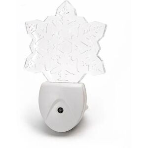 Lampada da notte a Led Fiocco di neve da presa 0,5W RGB con sensore Aigostar