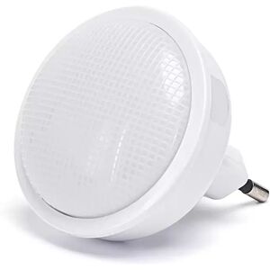 Lampada da notte a Led Rotonda da presa 0,3W con sensore Aigostar