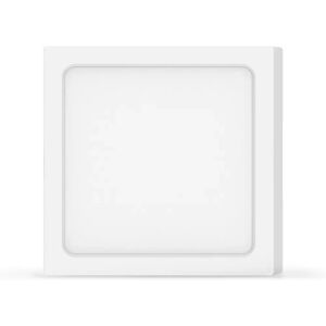 Plafoniera Led slim 18W Bianca Quadrata Bianco caldo 3000K Aigostar