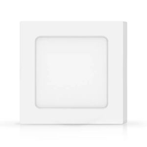 Plafoniera Led slim 6W Bianca Quadrata Bianco caldo 3000K Aigostar