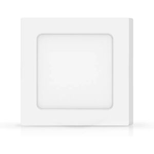 Plafoniera Led slim 6W Bianca Quadrata Bianco freddo 6500K Aigostar