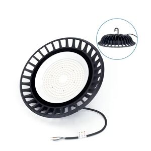 Campana Led industriale UFO Slim 150W Nera IP65 Bianco Neutro 4000K Aigostar