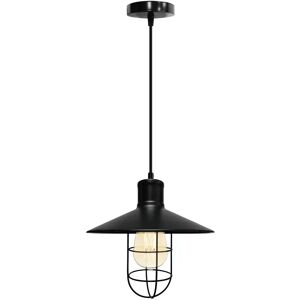 Lampadario da soffitto Industrial Style Net Nero 1 x E27 Novaline