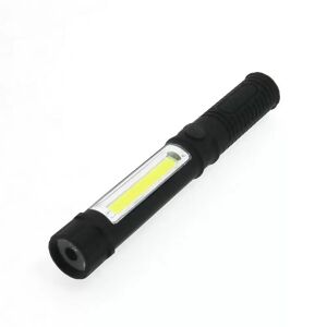 Torcia Led COB Nera 4W doppia emissione con calamita e clip IP65 Bianco freddo 6000K M LEDME