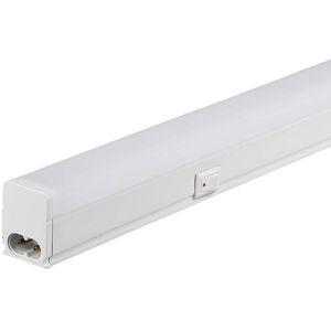 V-Tac Pro Vt-035 Plafoniera Lineare Led Raccordabile 4w Tubo T5 30cm Chip Samsung Con Switch On/off Luce 6500k Sku 21691