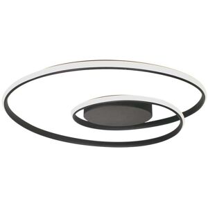 V-Tac Vt-7911 Lampadario Led Forma Astratta Rotondo Circolare 48w In Alluminio Triac Dimmerabile Colore Nero Luce 3000k 620mm - 14990