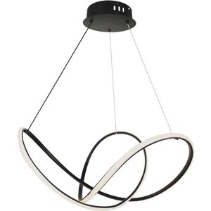 V-Tac Vt-7919 Lampadario Led Dimmerabile Design Moderno 49w A Sospensione In Metallo Colore Nero 70cm 3000k - 15340