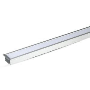 V-Tac Pro Vt-7-41 Plafoniera Led Linear Light Incasso Samsung Chip Smd 40w 3620lm Bianco Naturale 4000k Alluminio Silver Raccordabile Ip20 - Sku 21381