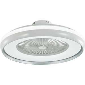 V-Tac Vt-5022 Ventilatore Led Da Soffitto 45w Ac-Motor Corpo Bianco E Anello Interno Grigio Con Lampada Led 35w 3in1 Color Change E Telecomando - 217935