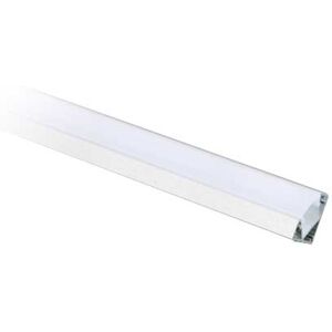 V-Tac Vt-8114 Profilo In Alluminio Angolare Da 2m Milky Cover Per Striscia Led - Sku 3356