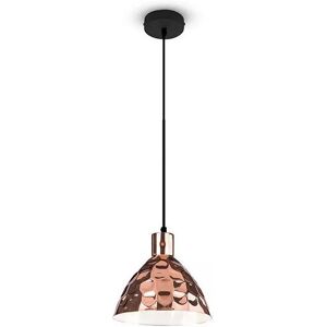 V-Tac Vt-8300 Lampadario Portalampada 1mt E27 Moderno In Metallo Cromato A Specchio Oro Rosa Ф300mm - Sku 3710