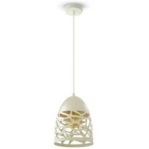 V-Tac Vt-7200 Lampadario Portalampada 1mt E27 Elegant Metallo Bianco Ф200mm Ip20 - Sku 3823