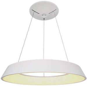 V-Tac Vt-7755 Lampadario Led Rotondo Bianco A Sospensione 48w Circolare Anello Sospeso 3000k Dimmerabile Triac - Sku 6903