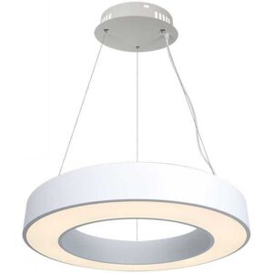 V-Tac Vt-7760-W Lampadario Led Rotondo Bianco A Sospensione 50w Circolare Anello Metallo Sospeso 4000k Dimmerabile Triac - Sku 6958