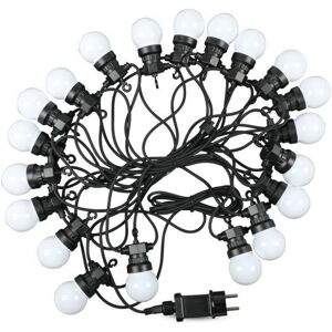 V-Tac Vt-71020 Catenaria Luminosa Led Lampadine 20pcs 6000k 10m Raccordabile Con Ingresso E Uscita 2pin Ip44 - Sku 7440