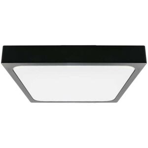 V-Tac Vt-8630b-Sq Plafoniera Led 30w Ip44 Quadrata Nera 360° Design Moderno 100lm/w Colore Nero 6500k - Sku 7650