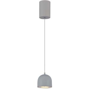 V-Tac Vt-7794 Lampadario Led 8.5w A Sospensione Forma Cilindro Bombato Colore Grigio Chiaro 10cm Regolabile 3000k - 7992