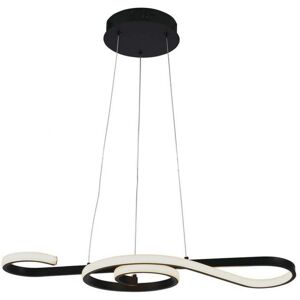 V-Tac Vt-7817 Lampadario Led A Sospensione Forma Corda Di Violino Design Moderno 18w 70 Cm In Alluminio Ed Acrilico Colore Nero 3000к - 8020