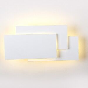 V-Tac Lampada Led Smd Da Parete Rettangolare  12w 1100lm 360° Ip20 Alluminio Vt-712 - Sku 8202 Bianco Caldo 3000k Bianco