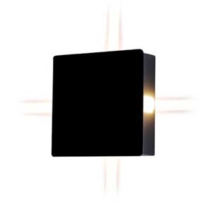 V-Tac Vt-704 Lampada Led 4w Da Parete Quadrato Nero Wall Light Bianco Naturale 4000k Ip65 - Sku 8212