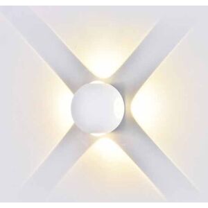 V-Tac Vt-834 Lampada Led 4w Da Parete Forma Sferica Bianco Wall Light Bianco Caldo 3000k Ip65 - Sku 8551