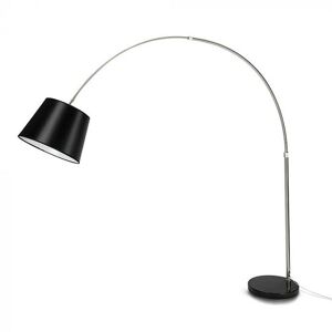 V-Tac Vt-7451 Lampada Da Terra Piantana In Metallo Corpo Nero Orientabile Con Portalampada Per Lampadine E27 - Sku 8564