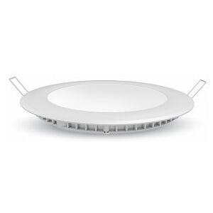 V-Tac Vt-1207rd Mini Pannello Led A Incasso Rotondo 12w + Alimentatore Bianco Freddo 6400k Sku 214859